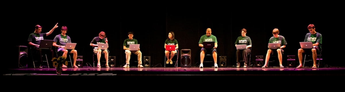 Laptop Ensemble Performs in the Moore Theater, Hopkins Center for the Arts

